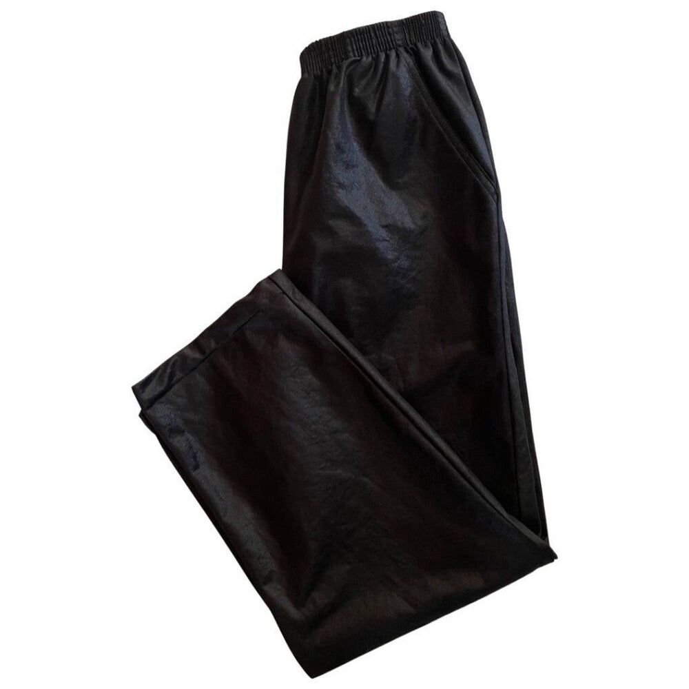 Vintage 80s L.A. Attitude Shiny Black Pants Size M